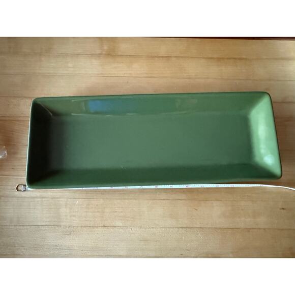Pampered Chef Simple Additions Green 16" Platter - Picture 1 of 3